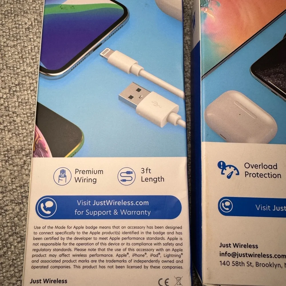 Lightening Cable and Wireless Charging Pad